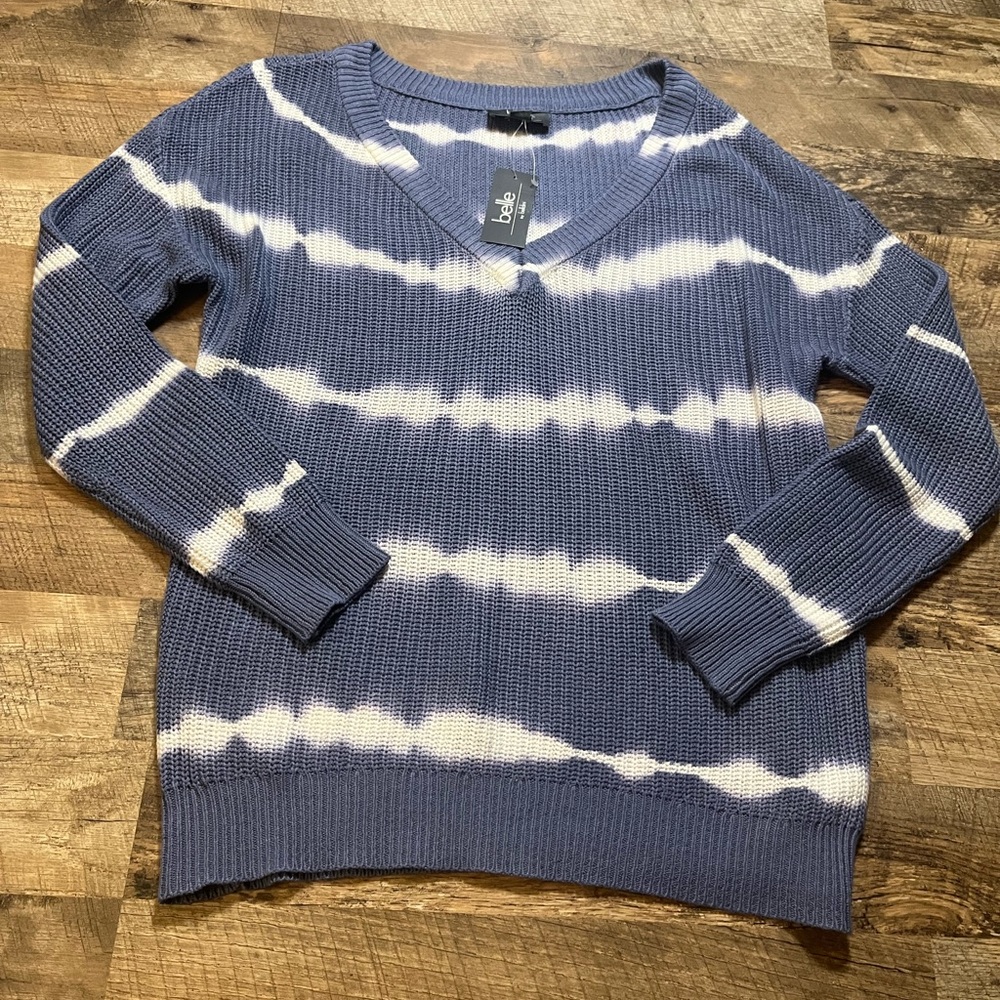 NWT Blue Tie-Dye Sweater
